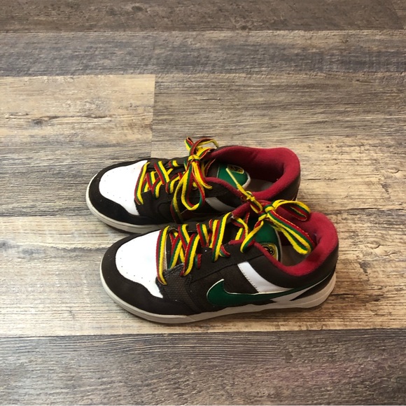 Nike Dunk Air Morgan 6.0 SB LOW kids Shoes Brown, red and green - Size 3 - Picture 3 of 13